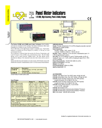 Thumbnail of document Data Sheet - LCI408 Panel Meter Indicator